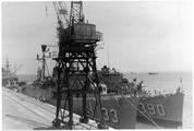 USS Pillsbury DER-133 and USS Calcaterra in Lisbon Portugal 1958